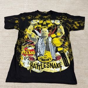 Backstock Co Stone Cold Steve Austin WWF Rattlesnake T-shirt AOP Men's Medium